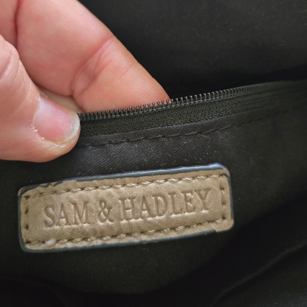 Sam & Hadley Tan Studded Crossbody Bag | Faux Leather | Boho Chic - Picture 13 of 15